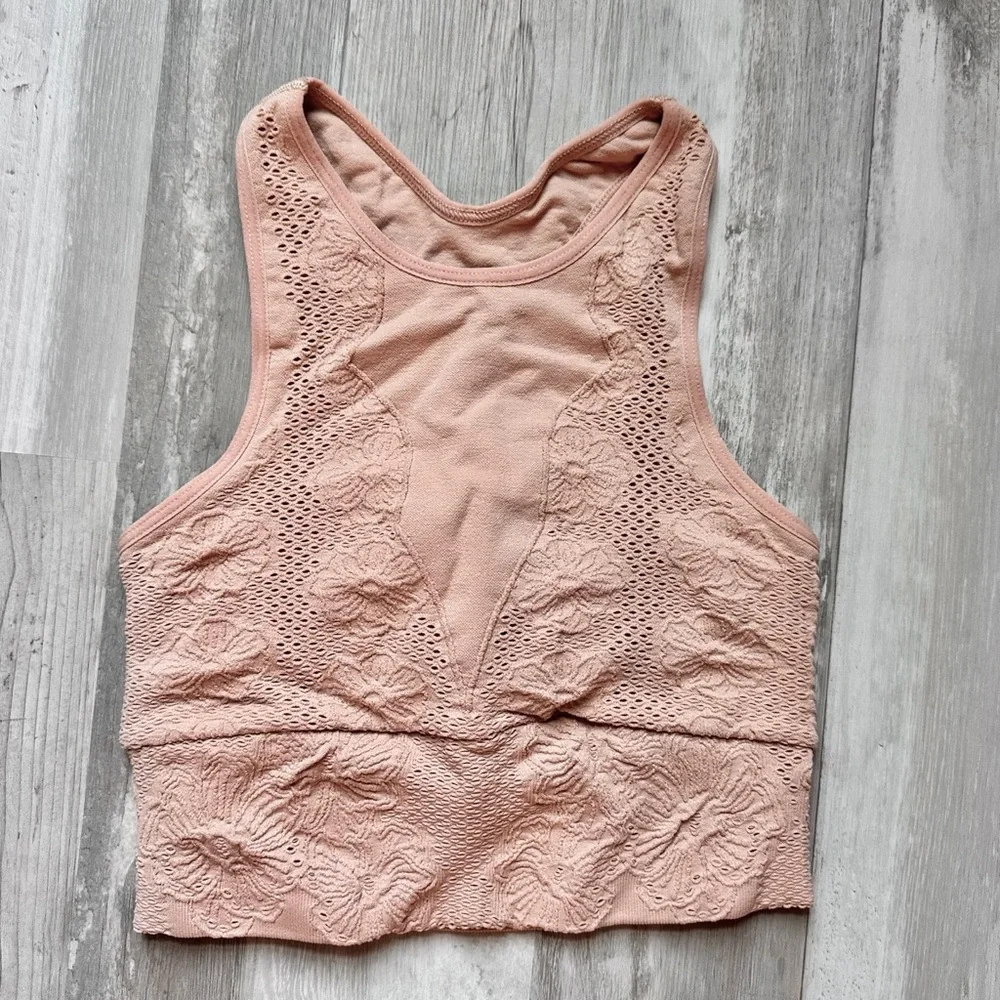 FP Movement Every Single Time Floral Bra in Desert Rose NWOT